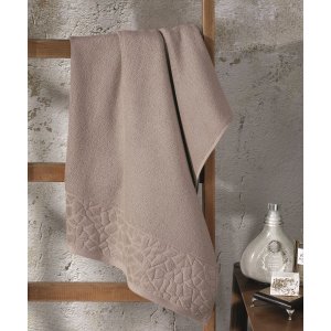 Toalha de Rosto Dohler Felpudo Jacquard Confort Caqui