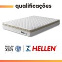Ver imagem 7 de Cama Box Queen Onix Euro Pillow Espuma Ortopédica Tecido Jacquard Bege e Branco Hellen 158cm