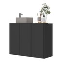 Ver imagem 7 de Gabinete Banheiro 3 Portas Suspenso 90Cm Multimóveis Mp5029 Preto