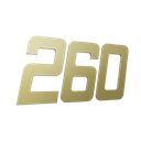 Ver imagem 2 de Número 130mm Garbo Font - Ouro Escovado 3