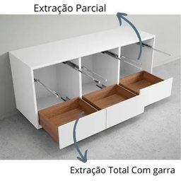 Corrediça Oculta Extração Total AROS 350 Mm Com amortecimento e Garra 3D - 8
