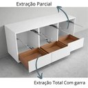 Ver mais imagens de Corrediça Oculta Extração Total AROS 350 Mm Com amortecimento e Garra 3D