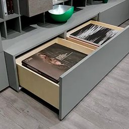 Corrediça Oculta Extração Total AROS 350 Mm Com amortecimento e Garra 3D - 7