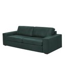 Ver imagem 2 de Sofá Decorativo Agatha 3 Lugares Sala de Estar 235cm Pés em Madeira Couro Verde Musgo G88 - Gran Bel