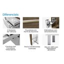Ver imagem 2 de Gabinete Cozinha Mdf 1,74m Elegance com 8 Pés e Amplo Espaço:preto
