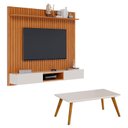 Ver imagem 1 de Painel Suspenso Loft 1.8 com Mesa de Centro Classic Nature Off White - Imcal
