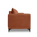Ver imagem 6 de Sofá Living 2 Lugares com Pés de Ferro Almofadas Soltas 160cm Neso Bouclê Terracota G63 - Gran Belo