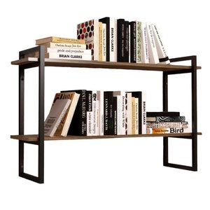 Prateleira Suspensa Estilo Industrial 90cm Suporte Nicho de Parede Mdf para Cozinha Quarto Sala Pret