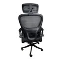 Ver imagem 4 de Cadeira Escritório Ergonômica Genebra com Suporte Lombar Relax Estofado Mesh Preto