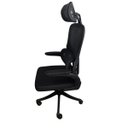 Ver imagem 3 de Cadeira Escritório Ergonômica Genebra com Suporte Lombar Relax Estofado Mesh Preto