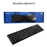 Teclado Compacto com Fio Multi Durabilidade e Confiabilidade - 1