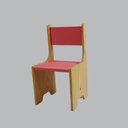 Ver imagem 1 de Cadeira Infantil Happy Colorida Madeira Maciça Pinus