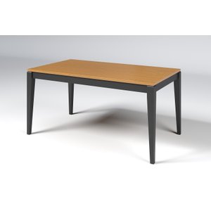 Mesa de Jantar de Madeira 10 Lugares 200cm Carina - Preta/peroba