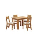 Ver imagem 2 de Mesa Jantar Palace Viero com 4 Cadeiras Veludo Creme