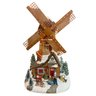 Cenario Natalino Moinho de Vento Natal Giratorio Arvore Neve Fazenda Enfeite Musical LED Fim de Ano  - 11