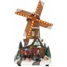 Cenario Natalino Moinho de Vento Natal Giratorio Arvore Neve Fazenda Enfeite Musical LED Fim de Ano  - 1