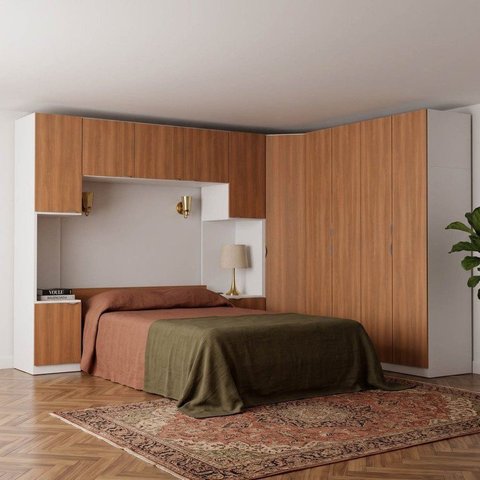 Guarda Roupa Planejado 12 Portas 6 Peças Hera CabeCasa MadeiraOriginals Algodão/Louro