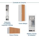 Ver imagem 5 de Guarda Roupa Planejado 12 Portas 6 Peças Hera CabeCasa MadeiraOriginals Algodão/Louro