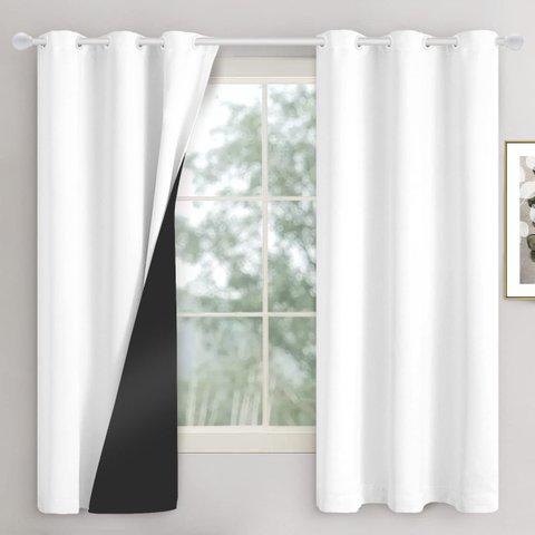Cortina Blackout Pvc 220x130 Corta Luz para Sala/quarto:branco