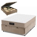 Ver imagem 1 de Cama Box Baú Colchão Casal Molas Ensacadas Splendido Munhoz