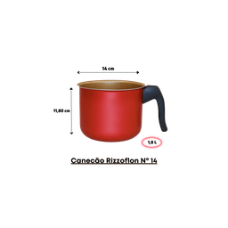 Canecão Antiaderente Nº 14: Praticidade e Beleza para sua Cozinha - 1,8 Lts Luz Nobre Creme - 5