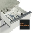 Ver mais imagens de Cozinha Compacta Madesa Glamy 120002 com Armário e Balcão (Sem Tampo e Pia) Branco Cor:Branco