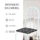 Ver mais imagens de Kit 4 Cadeiras Tubular 89x37x42 cm Ane B Preto/Branco