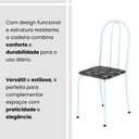 Ver imagem 5 de Kit 4 Cadeiras Tubular 89x37x42 cm Ane B Preto/Branco