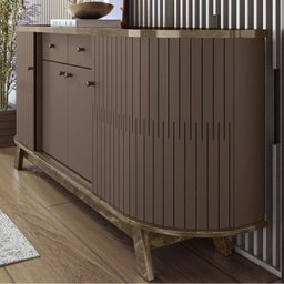 Cristaleira Buffet E Aparador Para Sala Mamorest Imperial Sepia MDT - 2