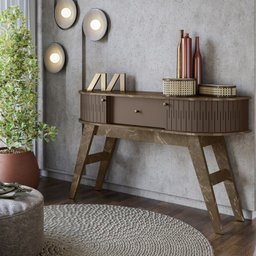 Cristaleira Buffet E Aparador Para Sala Mamorest Imperial Sepia MDT - 7