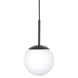 Lustre Pendente Jabuticaba Preto Globo de Vidro 20 Cm - 2
