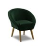 Kit 2 Poltronas Para Sala Decorativa Milena Veludo Verde Adonai Estofados - 4