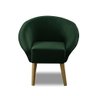 Kit 2 Poltronas Para Sala Decorativa Milena Veludo Verde Adonai Estofados - 3