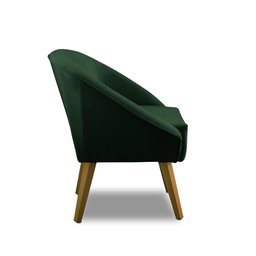 Kit 2 Poltronas Para Sala Decorativa Milena Veludo Verde Adonai Estofados - 5
