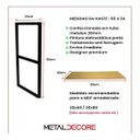 Ver imagem 5 de Prateleira Dino Estilo Industrial Suporte Duplo com Ferro e Madeira para Ambientes Elegantes