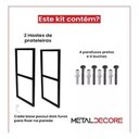 Ver imagem 6 de Prateleira Dino Estilo Industrial Suporte Duplo com Ferro e Madeira para Ambientes Elegantes