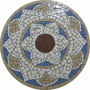 Ver imagem 1 de Mandala Indiana Piso Mosaico Lótus Iii Cerâmico 100cm