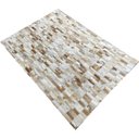 Ver imagem 2 de Tapete de couro bege malhado 1,00x1,50 sem borda peça 3x9cm