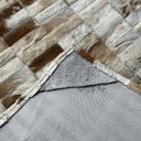 Ver imagem 3 de Tapete de couro bege malhado 1,00x1,50 sem borda peça 3x9cm