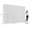 Guarda Roupa Casal Grande Master New 8 Portas 4 Gavetas Santos Andira - 4