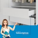 Ver mais imagens de Guarda Roupa Casal Grande Master New 8 Portas 4 Gavetas Santos Andira