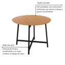 Ver imagem 7 de Conjunto Sala de Jantar Ella 90cm 4 Cadeiras Preto C- Jambo