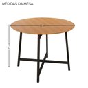 Ver mais imagens de Conjunto Sala de Jantar Ella 90cm 4 Cadeiras Preto C- Jambo