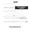 Ver imagem 4 de Faca Para Churrasco Linha Euro kit Com 12 Unidades