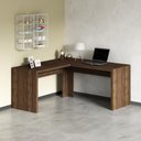 Ver imagem 5 de Escrivaninha/Mesa Escritório De Canto Multimóveis Vcr25024 Nogal Nogal