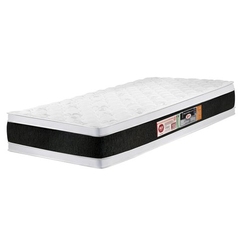 Colchão Solteiro Double Face Black &amp; White Air D45 88x188x27cm - Castor