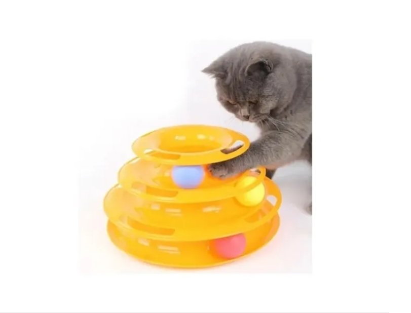 Brinquedo Interativo Gatos Torre De Bolinhas Pet Corre Corre - 2