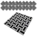Ver imagem 1 de Pastilha de Vidro Kit 20 Uni Adesiva Parede Lavabo Cozinha Sala Decorativa Moderna Requintado Reform