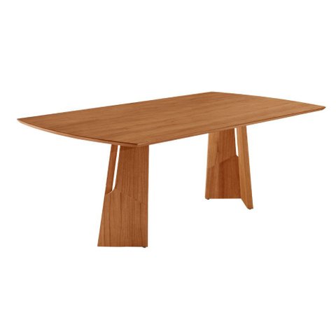 Mesa para Sala de Jantar Florida 220cm Tampo Barril Laminado Moderna Mobília