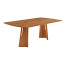 Ver imagem 1 de Mesa para Sala de Jantar Florida 220cm Tampo Barril Laminado Moderna Mobília